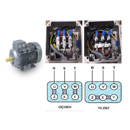 Elektrik Motorları Yıldız ve Üçgen Bağlantı Nedir ? Avantajları ve dezavantajları nedir ?