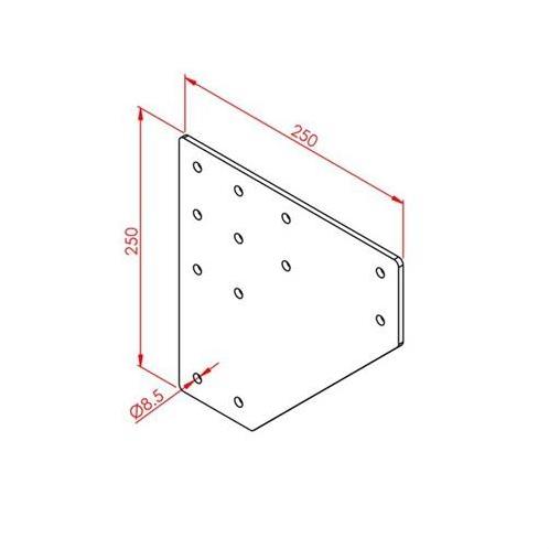 İki Yönlü Bağlantı Sacı 100X100 K10 Çinko