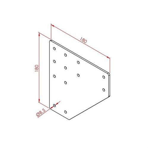 İki Yönlü Bağlantı Sacı 45X90 K10 Çinko