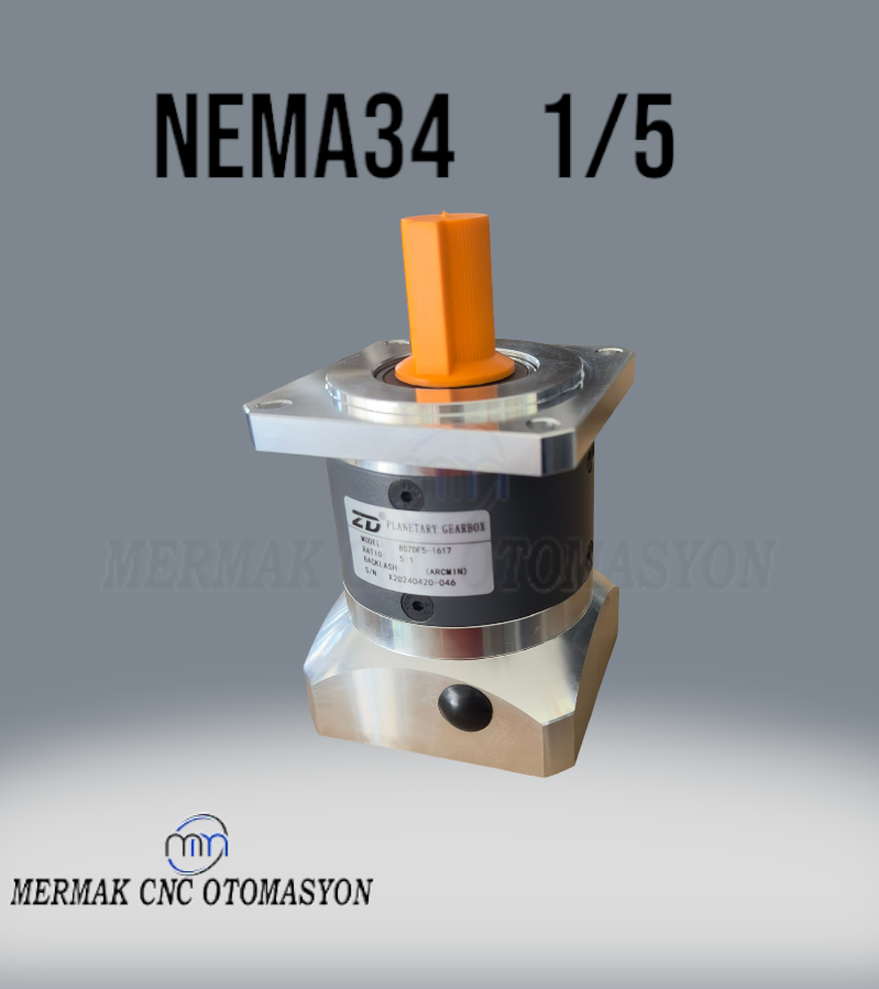 Nema 34 Servo ve Step Motor Planet Redüktör 1/5