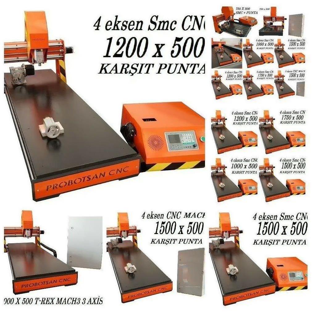 3 Eksen T-Rex 1000 Mini Cnc Freze