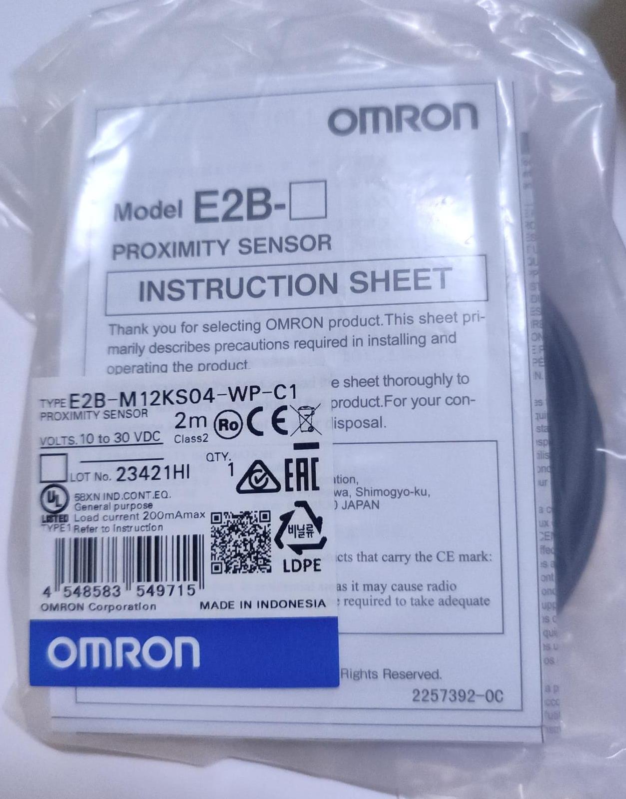 Omron İndüktif Sensör E2B-M12Ks04-Wp-C1 Npn No