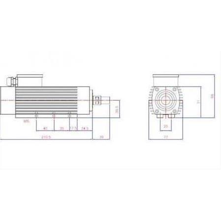 0.75 Kw 24000 Devir Er16 Arel Motor