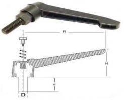 114 Lük M12X30 Metal Sustalı Kol Siyah Boyalı Civ