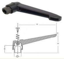 114 Lük M16 Metal Sustalı Kol Siyah Boyalı Burçlu