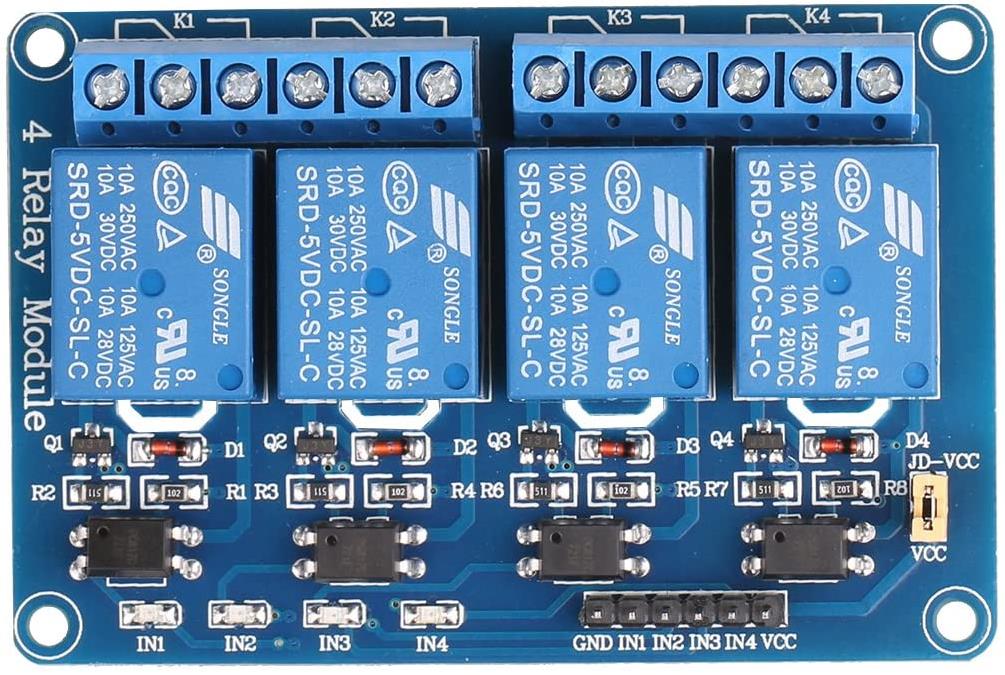 Relay Röle Modülü 5V X 4 Röle W / Opto-İzolasyon