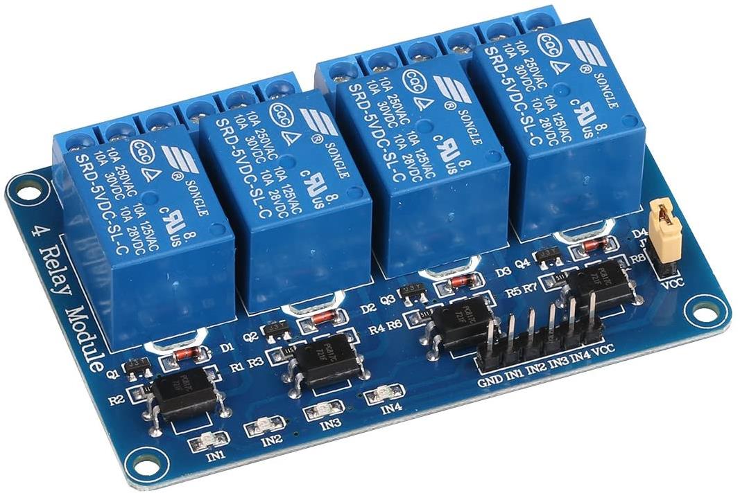 Relay Röle Modülü 5V X 4 Röle W / Opto-İzolasyon