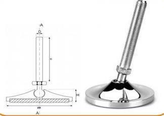 60 Lik M16X70 Sehpa Ayak Metal Tabanlı Konik Oyn