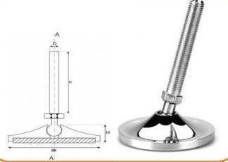 100 Lük M16X100 Sehpa Ayak Metal Tabanlı Konik Oy Fiyatları